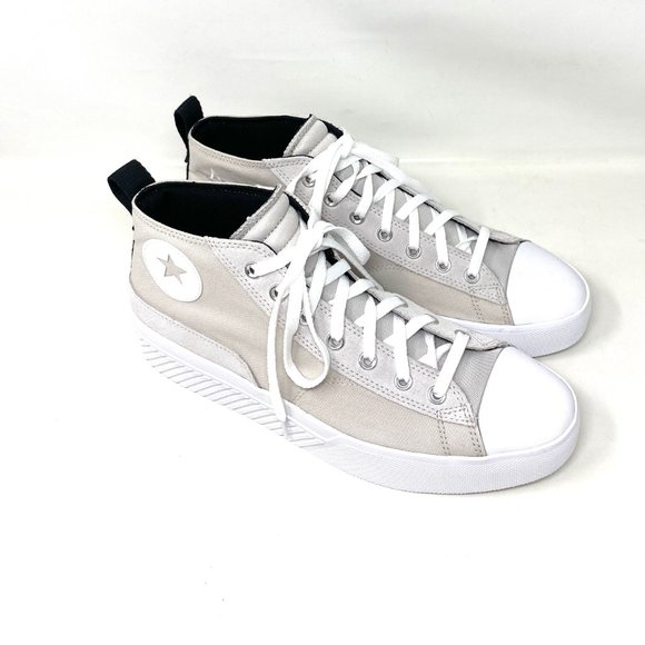 💖MEGA SALE💖Converse Untitl3d CS Mid Pale Putty White Canvas Mens 171927C - Picture 4 of 10